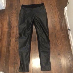 Wolford half vegan leather leggings